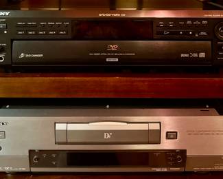 Sony CD/DVD Player (top) & Sony Digital Componet Recording (bottom)