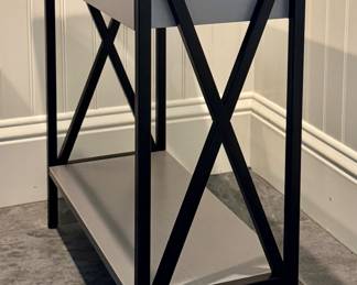 (2) Side Tables with Charging Station