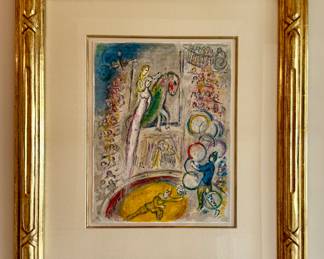 "The Circus" Lithograph, Signed Marc Chagall