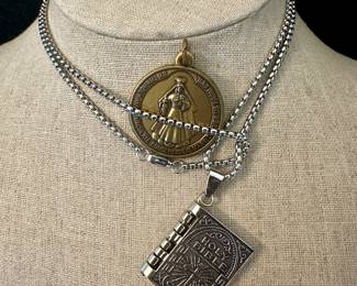Immaculate Conception & Mother Mary & Holy Bible Necklaces