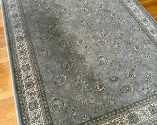 Wool Area Rug (sage, cream)