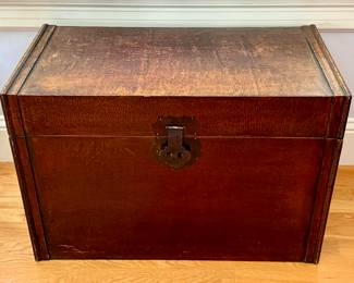 Leather Storage Trunk