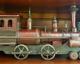 Vintage Wooden Model Train
