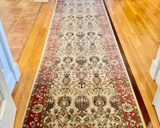 Hallway Runner (maroon, cream)