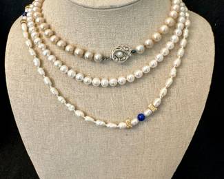 Faux Pearl Necklaces