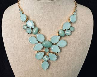 Aqua Necklace & Earrings Set
