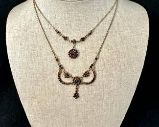 Sterling & Garnet Necklace