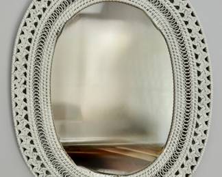 Wicker Mirror