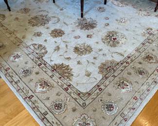 Wool Area Rug (tan, cream)
