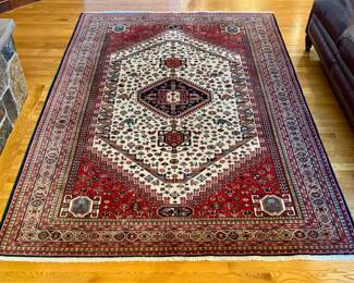 Area Rug (maroon, cream, navy)