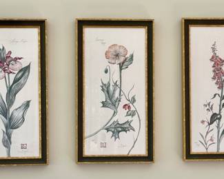 Signed & Numbered Floral Block Prints