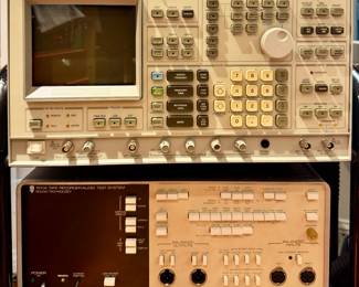 Hewlett Packard Spectrum Analyzer & ST 1510A Tape RecorderAudio Test System 