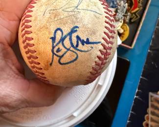 Autographed baseball