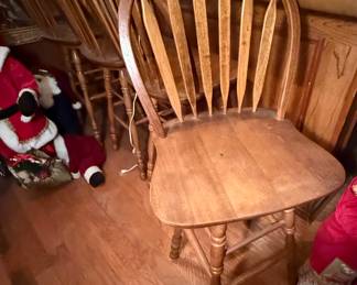 Oak Swivel Bar Stools