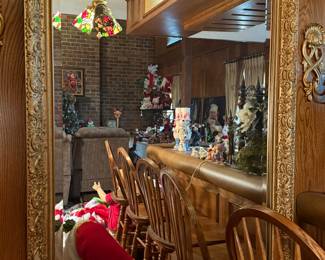 Ornate Large Gold Framed Mirror