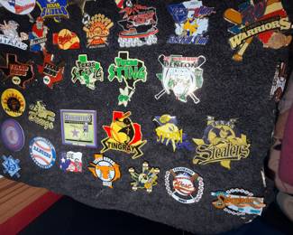 Misc baseball pins for Jr. Baseball leagues