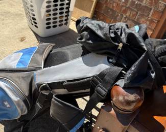 golf clubs with bag