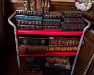 Vintage Red Metal Trolley