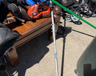 weed eater, hedge trimmer