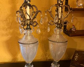Two Hollywood Regency Lamps