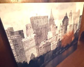 Large Canvas of New York skyline
