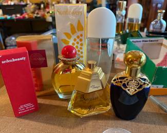 Arden Beauty, 273 Indigo, Cinnabar, Avon Mesmerize Perfume & Sunflowers Dream Petals