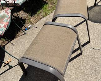 metal lawn foot stools