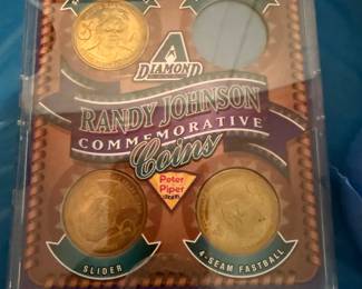 Randy Johnson #51 Arizona Diamondbacks Dbacks Peter Piper Pizza Gold Coin Set
