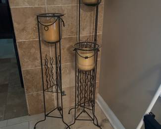 Set of floor candles