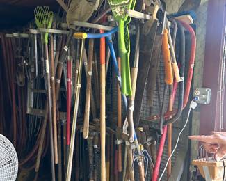 Lots of yard tools