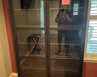 Black bookcase/display cabinet