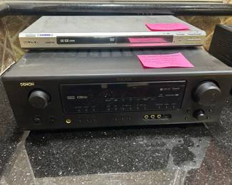 Denon Reciever, Sony DVD player
