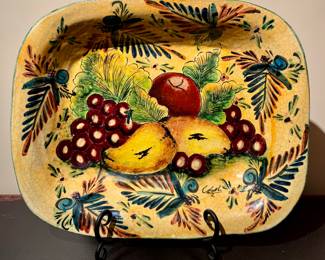 Casal Hand Painted Terracotta Platter