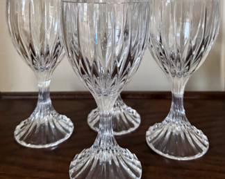 Mikasa White Wine Glasses
