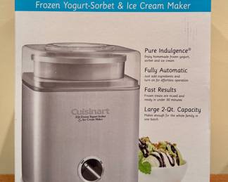 New Cuisinart Frozen Yogurt/Ice Cream Maker
