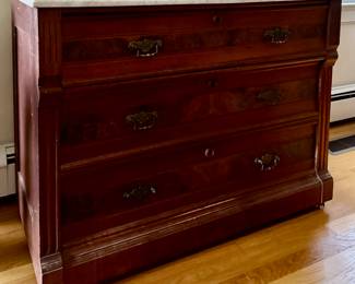 Vintage Dresser with Marble Top