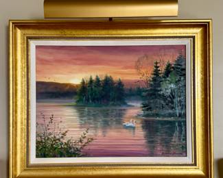 "Sunrise" Oil on Canvas, Signed Andrew Menna