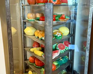 Display Case filled with Salt & Pepper Shakers