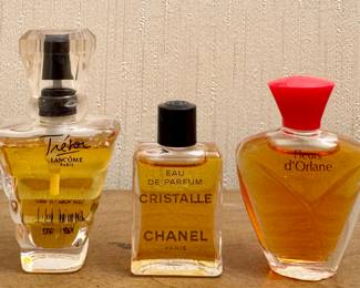 Lancome Tresor, Chanel Cristalle & Fleurs d'Orlane Perfume
