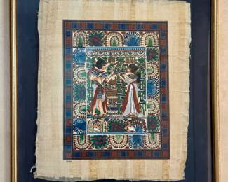 Hand Painted Papyrus  