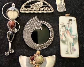 Sterling Silver Pins & Pendants