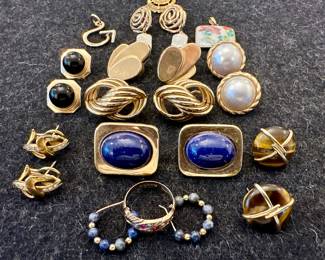 14K Gold Earrings, Pendants & Ring