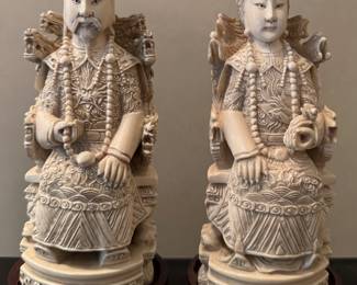 Carved Emperor & Empress