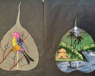 Hand Painted Leaves