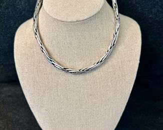 Wheat Link Sterling Silver Necklace