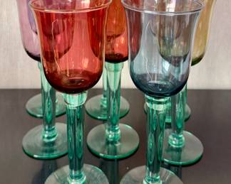 Art Glass Wine Glasses