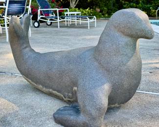Cement Seal Sculpture