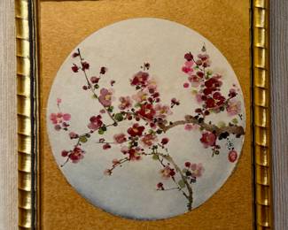 "Cherry Blossoms" Watercolor, Signed