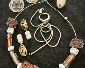 Assorted Sterling Silver Jewelry