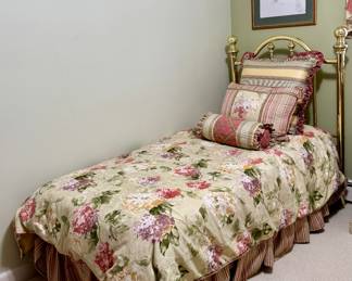 (2) Twin Brass Beds